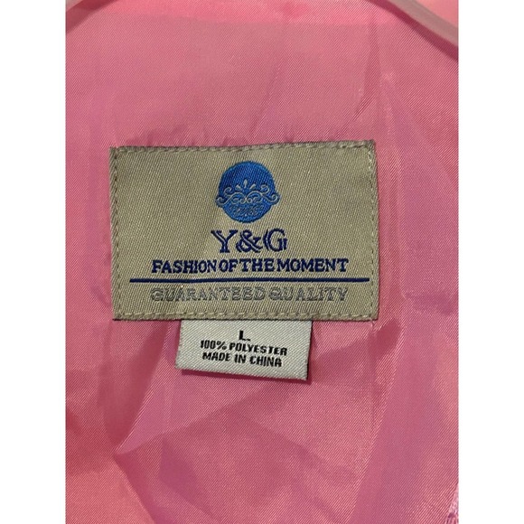 Y&G Men’s Fashion Pink Paisley Tuxedo Suit Vest Formal Waistcoat Wedding Large - Picture 5 of 10